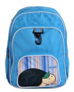 debbi Školní batoh 60306 modrý-motiv želva