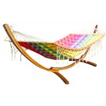 Dimenza houpací síť MOON duhová, s konstrukcí