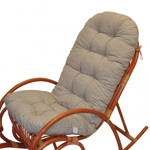 Polstr na houpací křeslo tmavě béžový melír | RYCHLÉ DODÁNÍ
