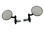 Zpětné zrcátka OXFORD kulaté do řidítek - pár