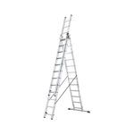 Hliníkový třídílný žebřík ProfiStep combi (3x12 příček) 7312-001 7312-001