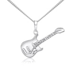 Stříbrný přívěsek Kytara