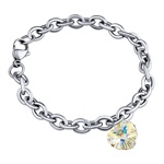 Dámský náramek z chirurgické oceli Srdce 14mm AB se Swarovski® Crystals