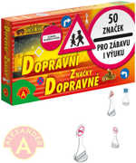 ALEXANDER Dopravní značky 5cm set 50ks se stojánky karton/plast