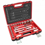 DEDRA gola sada 1/2", 25-dílná, hlavice + hlavice s bity, 17K025 17K025