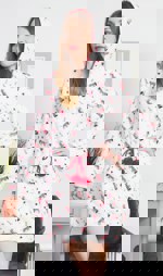 Dámský župan krátký s kapucí na zip Jezevčík | Pyžama a Župany