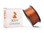 3DW - PLA  filament 1,75mm měděná, 0,5 kg, tisk 190-210°C