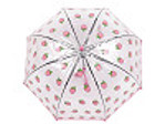 Dětský průhledný vystřelovací deštník jahoda (1 ks)