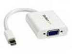 StarTech.com Mini DisplayPort to VGA Adapter - White - 1080p - Thunderbolt to VGA Monitor Adapter - Mini DP to VGA Converter (MDP2VGAW) - Nástroj pro prevod videa - VGA - DisplayPort - bílá
