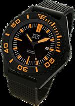 Pánské hodinky Diver – barevná kombinace matná nerez ocel / černý ciferník / ocelový řemínek