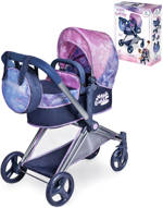 DECUEVAS Kočárek Magic Bubble 2024 skládací 3v1 pro panenku miminko