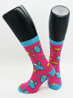 Ponožky Xzone Originals - Hexagon Winner - růžovomodré (velikost 32/35)