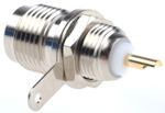 Konektor TNC, Samice, orientace těla: Rovný, 50Ω, Přepážka izolace pájenímBulkhead Fitting