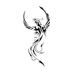 Samolepka tattoo Fenix na auto a motorku, tuning nálepka (4660)