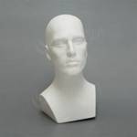 Hlava pánská MARC polystyren, bílá