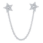 Stříbrná náušnice na jedno ucho Nola s Brilliance Zirconia