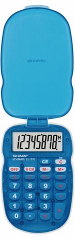 Kalkulačka SHARP EL-S10B Kalkulačka SHARP EL-S10B - Modrá