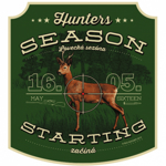 Samolepka Srniec - zelená-hnedá