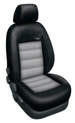 Automega Autopotahy Volkswagen CADDY IV, 5 míst, od r. 2015, AUTHENTIC LEATHER černošedé