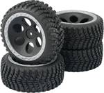 Reely 1:10 Buggy kompletní kola Fighter design s otvory černá 2 ks