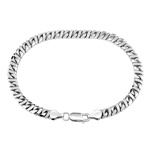 Pánský stříbrný náramek DIESEL - 6 mm