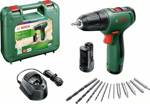 Bosch Home and Garden EasyDrill 1200 aku vrtačka 12 V, vč. 2x aku, kufřík, vč. nabíječky, 06039D3007