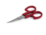 Nůžky PIN vyšívací délka 15 cm zahnuté, barva červená