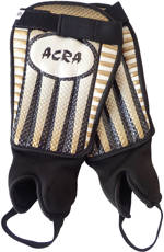 ACRA Fotbalové chrániče holení gelové vel.XL žluté