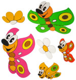 Dětské pohádkové bytové dekorace Motýlci - pro dětský pokoj