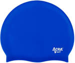 ACRA Čepice plavecká koupací silikonová do vody modrá