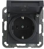 GIRA vestavný zásuvka s ochranným kontaktem Systém 55, Stamdard 55, E2, Event, Event čistý, Event průhledný, Esprit, ClassiX antracitová 045428 1 ks