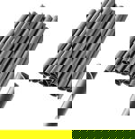 Spony na plotové pásky - šedá, sada 20ks