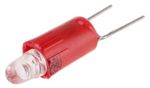 LED indikátor barva světla Červená, objímka žárovky: Dvojkolíková jednočipový, velikost žárovky: 3 mm, průměr: 4.25mm