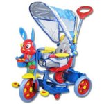 Made s vodící tyčí a se stříškou - světlo, zvuk, Tříkolka s řiditelnou