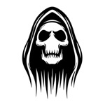Samolepka ghost na auto a motorku, tuning nálepka (5888)