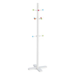 Dětský věšák na oblečení, MDF, bílý 13451