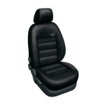 Autopotahy na Volkswagen Transporter T5, 8 míst, od r. 2003 - 2015, kožené Authentic Leather, Barva Leather  černá/černá 3187 Autopotah Automega na Volkswagen Transporter T5, 8 míst, od r. 2003 - 2015, kožené Authentic Leather