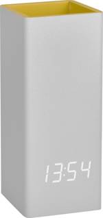 TFA Dostmann 60.2041.15 Quartz stolní hodiny šedá, žlutá