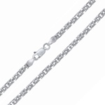 Stříbrný náhrdelník Byzantine dámský i pánský - 3 mm