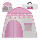 Dětský stan - holčičí se světýlky růžový, Kruzzel