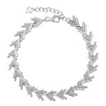 Dámský stříbrný náramek Arrow zdobený Brilliance Zirconia