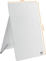 nobo skleněná tabule pro poznámky Diamond Glass Desktop (š x v) 216 mm x 297 mm briliantově bílá vč. stojánku na stůl, vč. fixů na tabuli