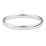 Dámský stříbrný kruhový náramek LYRA 7 mm