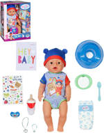 ZAPF BABY BORN Panenka Jonas 43cm miminko s 10 funkcemi set s doplňky