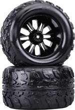 Reely 1:10 monster truck kompletní kola černá 2 ks