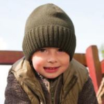 Chlapecká pletená čepice béžová