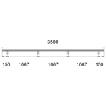 Nerezové madlo na schodiště 3,5m, EB1-M350