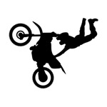 Samolepka freestyle moto na auto a motorku, tuning nálepka (2649)