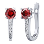 Stříbrné náušnice Samba s Brilliance Zirconia