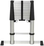 TOOLCRAFT TO-9610686 Slitina hliníku teleskopický žebřík Montáž bez nářadí max.prac. výška: 4.52 m hliník EN 131 15.9 kg